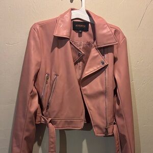 Ambiance Blush Leather Jacket